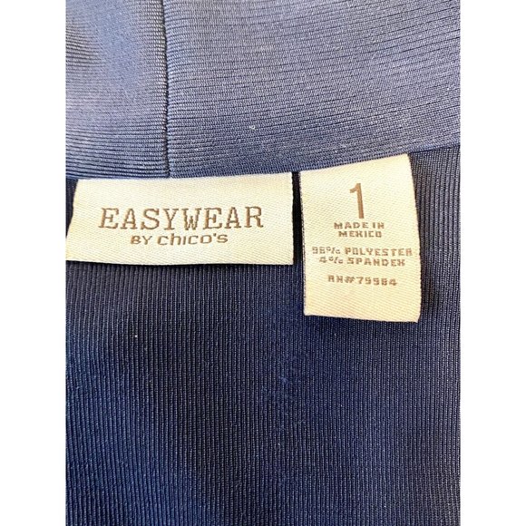 Tommy Bahama Blue White Striped Dress W Blue Chicos Cardigan Fits Like Medium - Picture 5 of 9